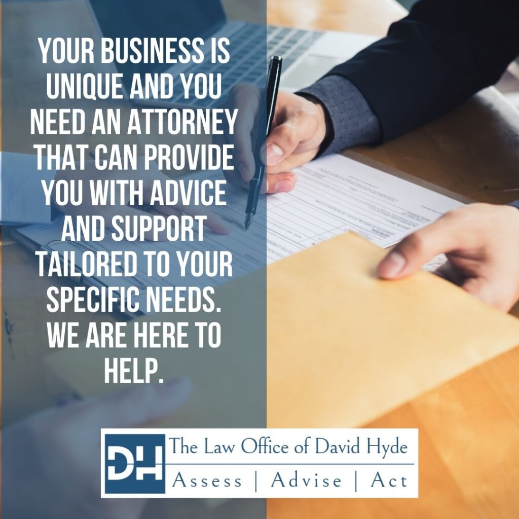 Contact our small business lawyer Chicago IL to help you establish your women-owned business
If you are looking for assistance starting or operating your women-owned business, contact the The Law Office of David Hyde today. Our small business lawyer Chicago IL will provide you with clear, concise, and consistent advice that leads to optimal outcomes for your business.

Your business is unique and you need a business attorney that can provide you with advice and support tailored to your specific needs. This firm is committed to providing you with the most cost-effective, simple, yet elegant solutions that will help you continue to move your business forward. Contact us today for a free consultation. 
